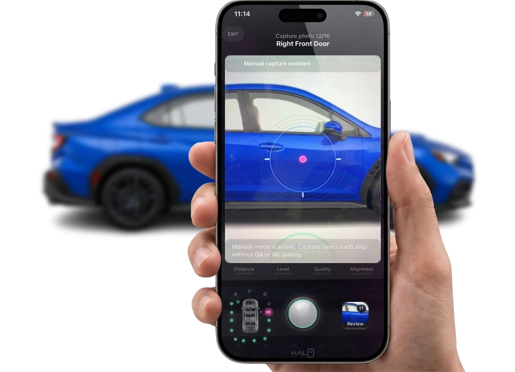Guided capture device imagery preview